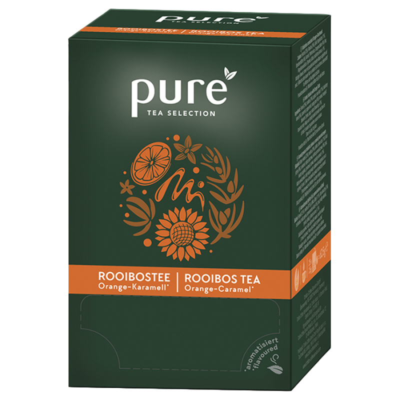 Tchibo Pure Herbata Rooibos Pomarańcza Karmel 25 saszetek